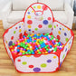 Tente à balles pour bébé et tout-petit – Aire de jeu pliable avec balles colorées pour amusement et éveil