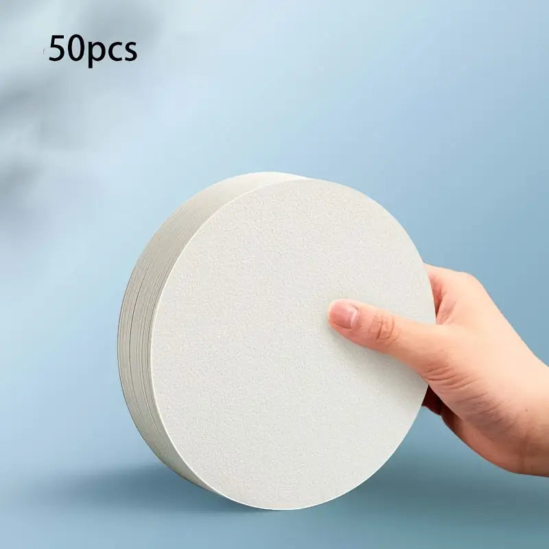 Lot de 50 Feuilles de Papier Aquarelle – Cartes Rondes et Carrées Texturées pour Peinture, Dessin et DIY