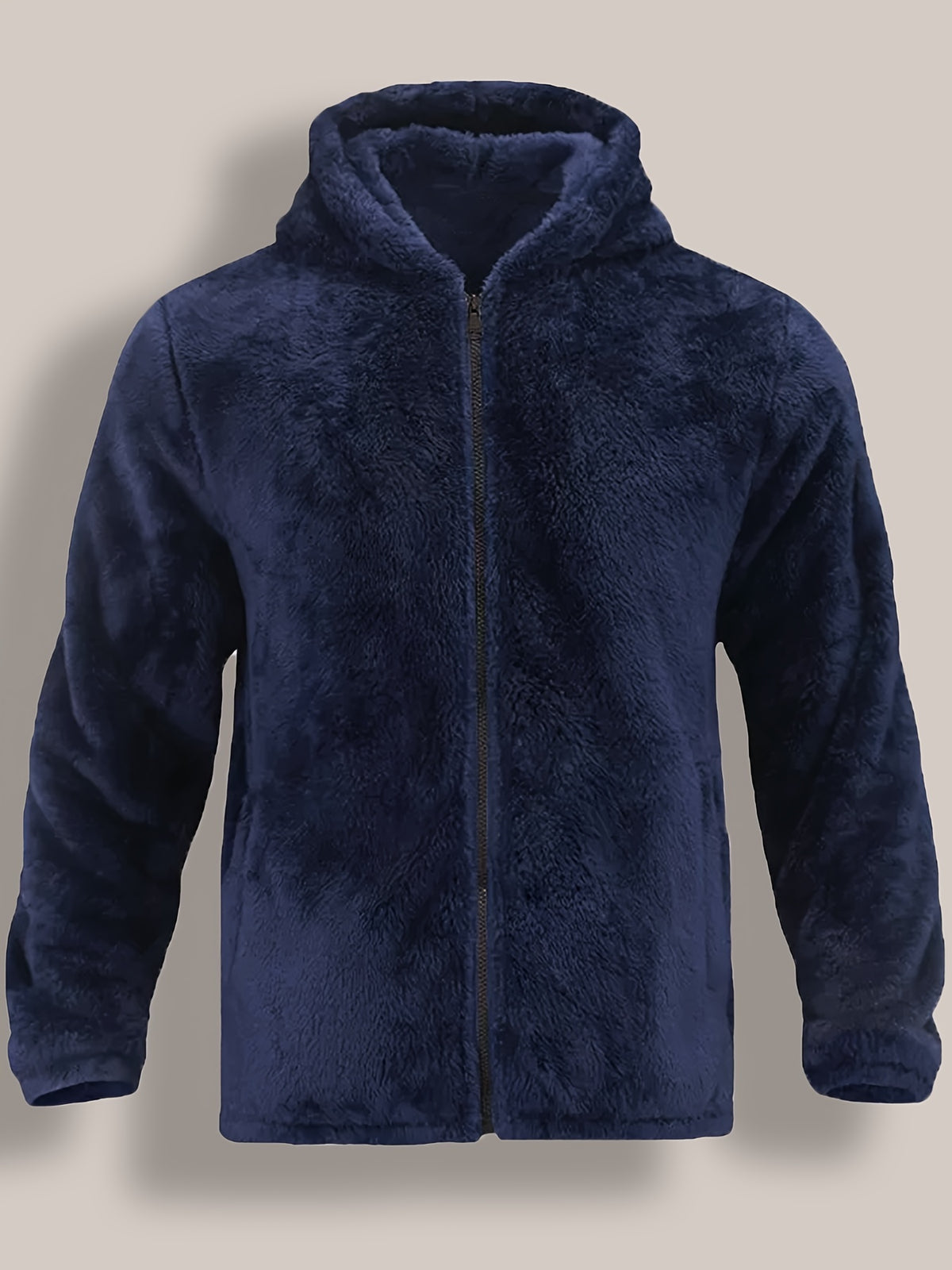 Prêt pour l'Hiver Veste à Capuche Gris Clair pour Hommes de Grande