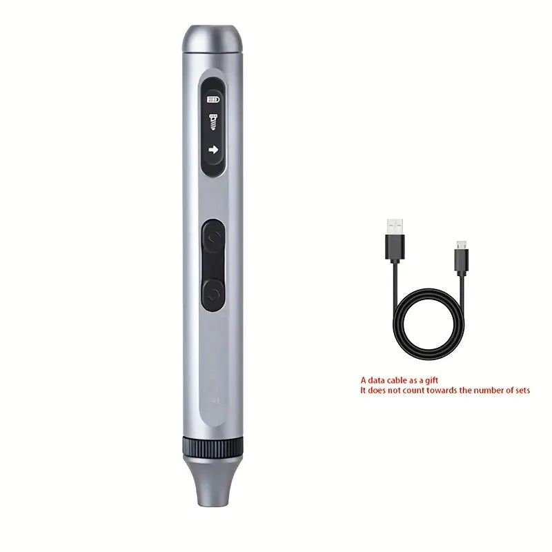 Mini Visseuse Électrique Rechargeable en Alliage d’Aluminium – Outil de Précision Portable