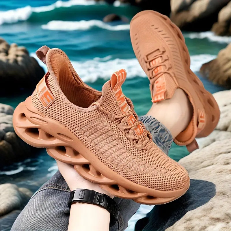 Chaussures bébé garçon blanches – Baskets respirantes légères à semelle amortissante