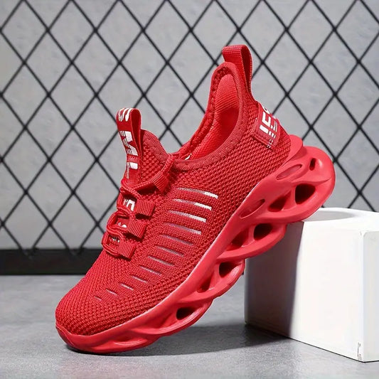 Chaussures bébé garçon blanches – Baskets respirantes légères à semelle amortissante