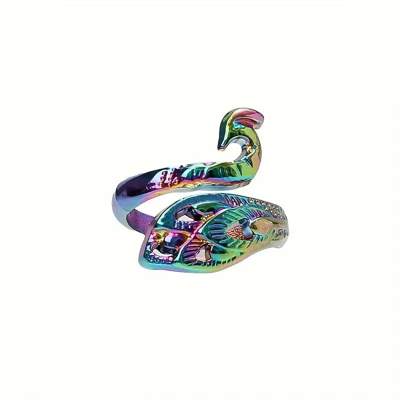 Bague Ajustable Style Vintage en Métal Argenté – Accessoire Élégant pour Passionnés de Tricot et Crochet
