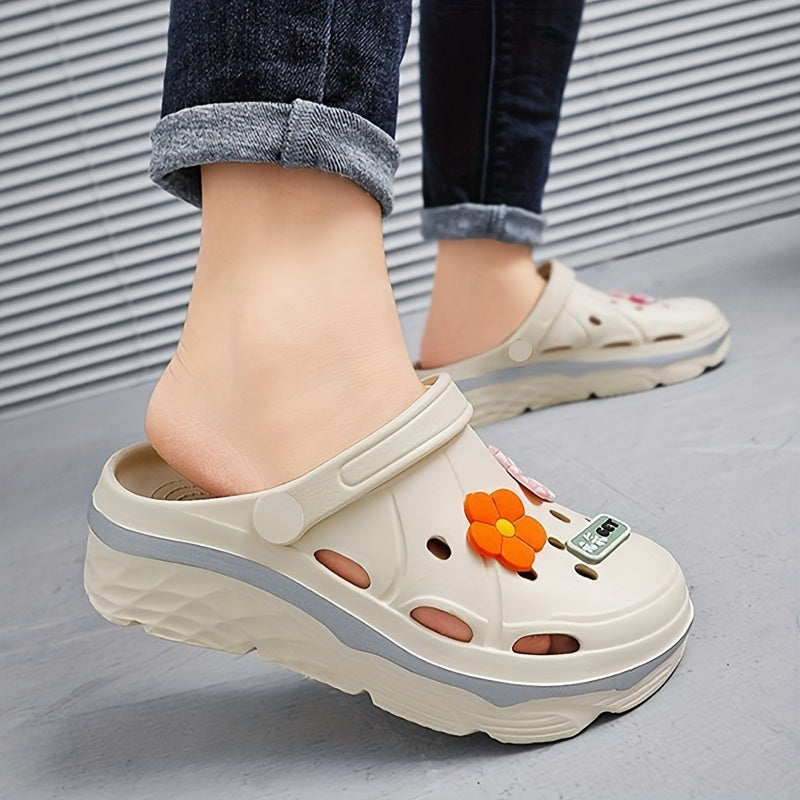 Chaussures femme légères style sabot, coloris Beige