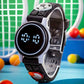 Montre Digitale Enfant Garçon Noir et Blanc – Affichage LED, Bracelet Ludique et Confortable