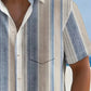 Chemise décontractée à rayures pour homme