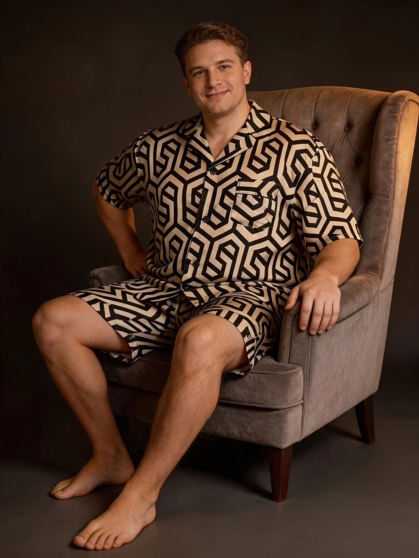 Nouveau ensemble décontracté pour homme grande taille