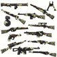 Set d’Armes Jouets Camouflage Militaire – Fusils, Pistolets et Grenade pour Jeux de Guerre et Accessoires de Figurines