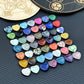 Pierres précieuses en forme de cœur – Gemmes naturelles multicolores en vrac pour bijoux et lithothérapie