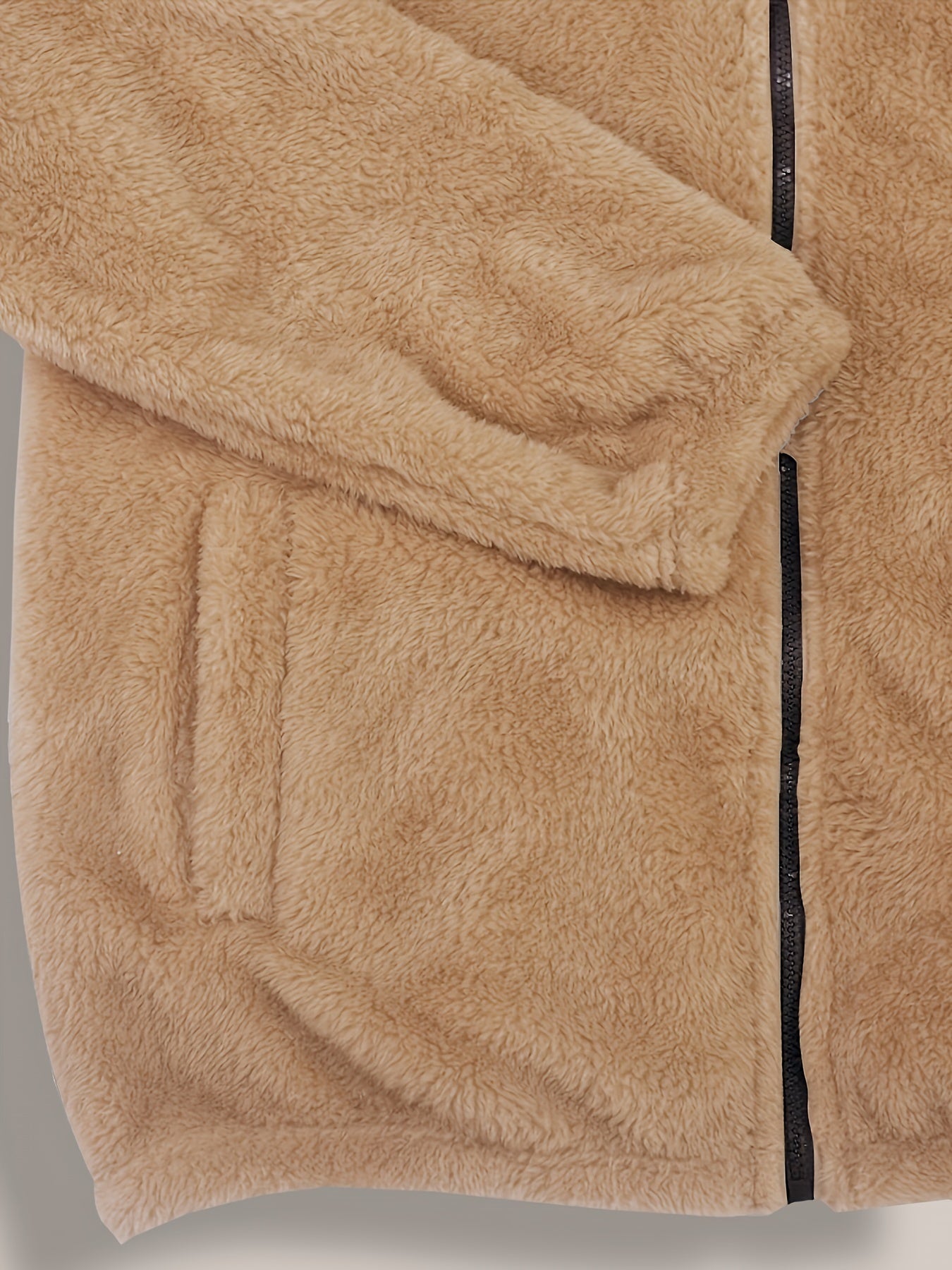 Prêt pour l'Hiver Veste à Capuche Gris Clair pour Hommes de Grande