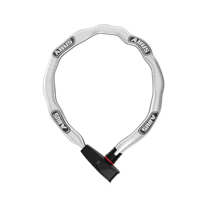 Antivol Chaîne Vélo ABUS avec Cadenas Haute Sécurité – Protection Renforcée et Housse Blanche Anti-Rayures