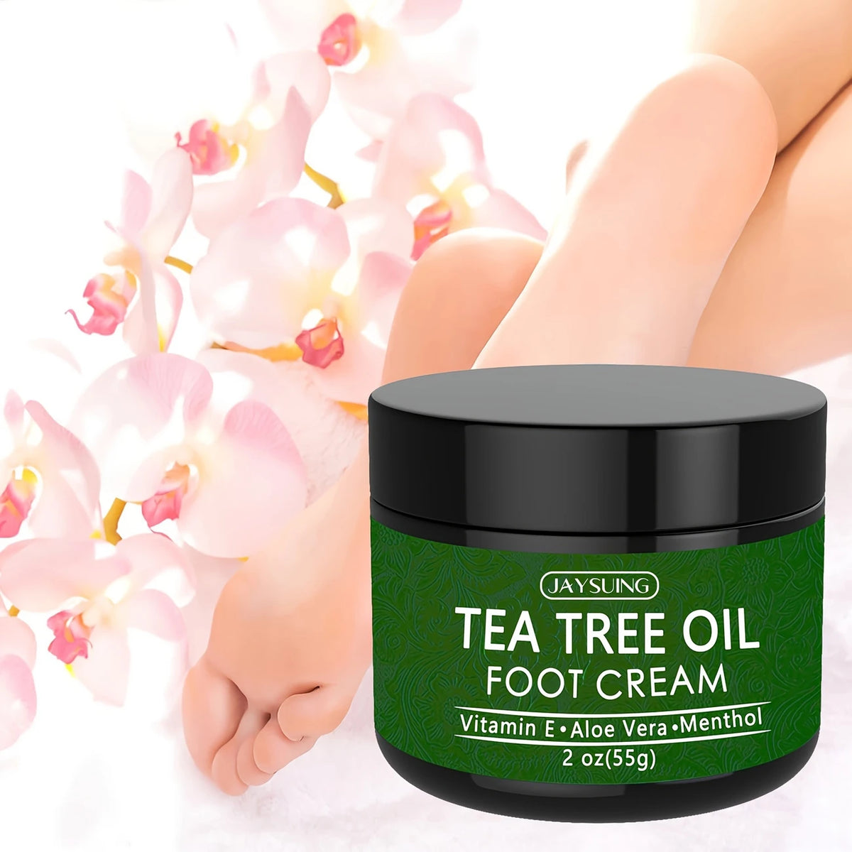 Crème Pieds Tea Tree Oil – Hydratante et Réparatrice avec Aloe Vera