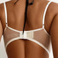 Soutien-Gorge Femme en Dentelle et Tulle Brodé – Lingerie Sexy Élégante avec Nœud Satin