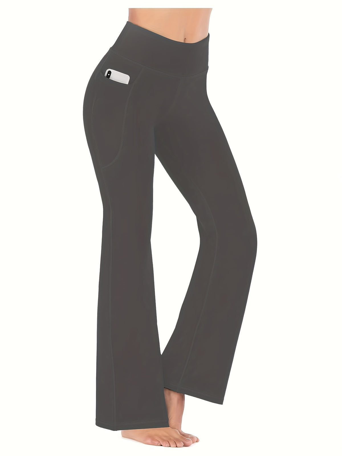 Pantalon évasé pour femme avec poches