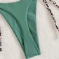 Haut de Bikini Femme Triangle – Bretelles Léopard à Nouer, Look Sauvage et Raffiné