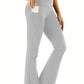 Pantalon évasé pour femme avec poches