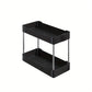 Étagère de rangement à 2 niveaux pour bureau – Organisateur compact en plastique et métal, idéal pour fournitures et accessoires