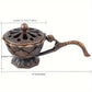 Encensoir sculpté vintage – Brûleur d’encens artisanal avec poignée longue, style oriental