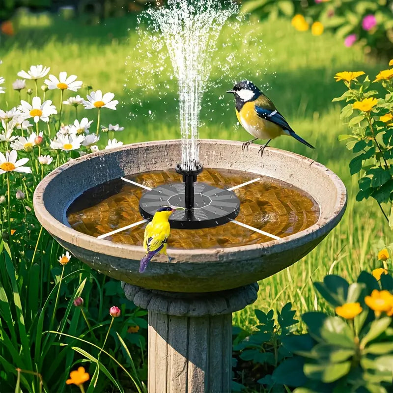 Fontaine Solaire de Jardin – Pompe à Eau Écologique pour Bassins, Étangs et Bains d’Oiseaux – Créez une Oasis Naturelle et…