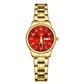 Montre femme acier bicolore argent et or – Quartz lumineux avec affichage date