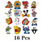 Lot de Broches Enfant Disney – 8 ou 16 Pièces Personnages Célèbres, Accessoires Fantaisie pour Sac, Vêtements et Collection