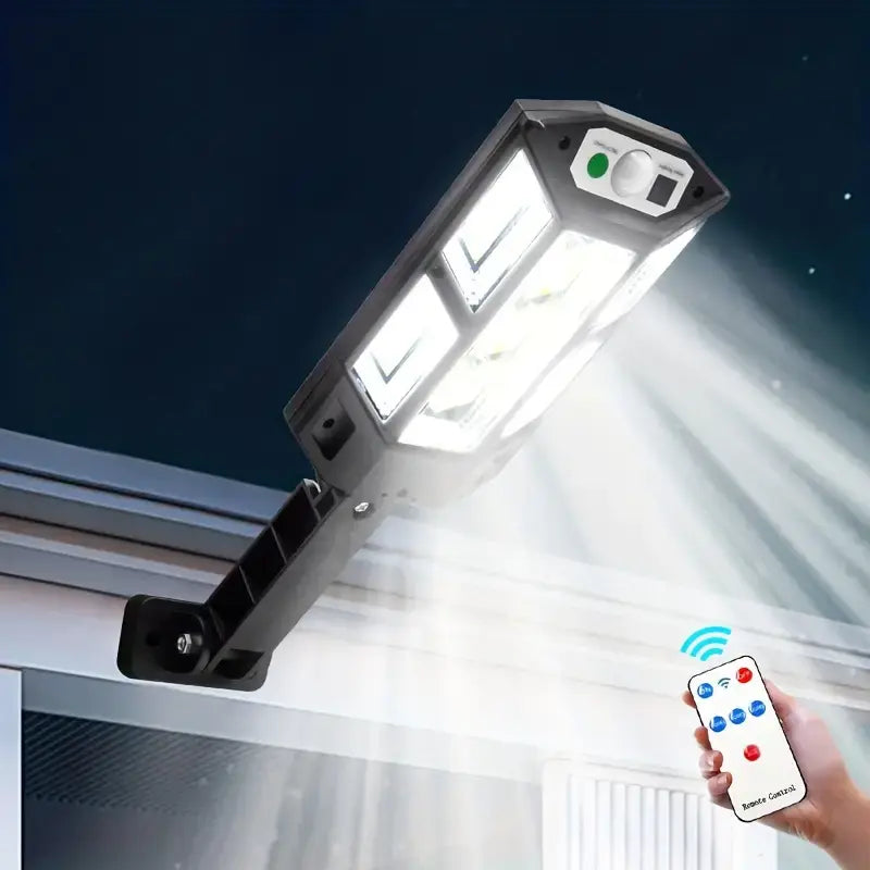 Projecteur LED Solaire Extérieur 300W avec Détecteur de Mouvement – Éclairage Puissant Étanche pour Jardin, Allée et Garage