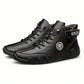 haussures montantes homme en cuir gris – Baskets de randonnée confort et plein air