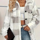 Surchemise Femme à Carreaux Effet Mouton – Veste Douillette et Tendance pour l’Hiver