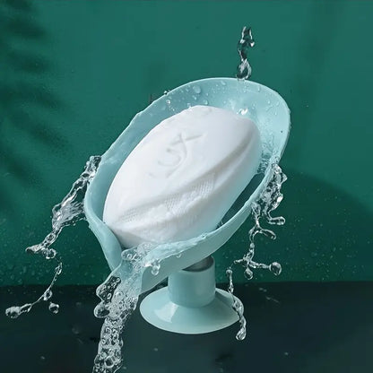 Porte-Savon Drainant avec Ventouse – Support Antidérapant et Auto-Drainant | Accessoires Salle de Bain
