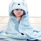 Cape de bain bébé à capuche ours