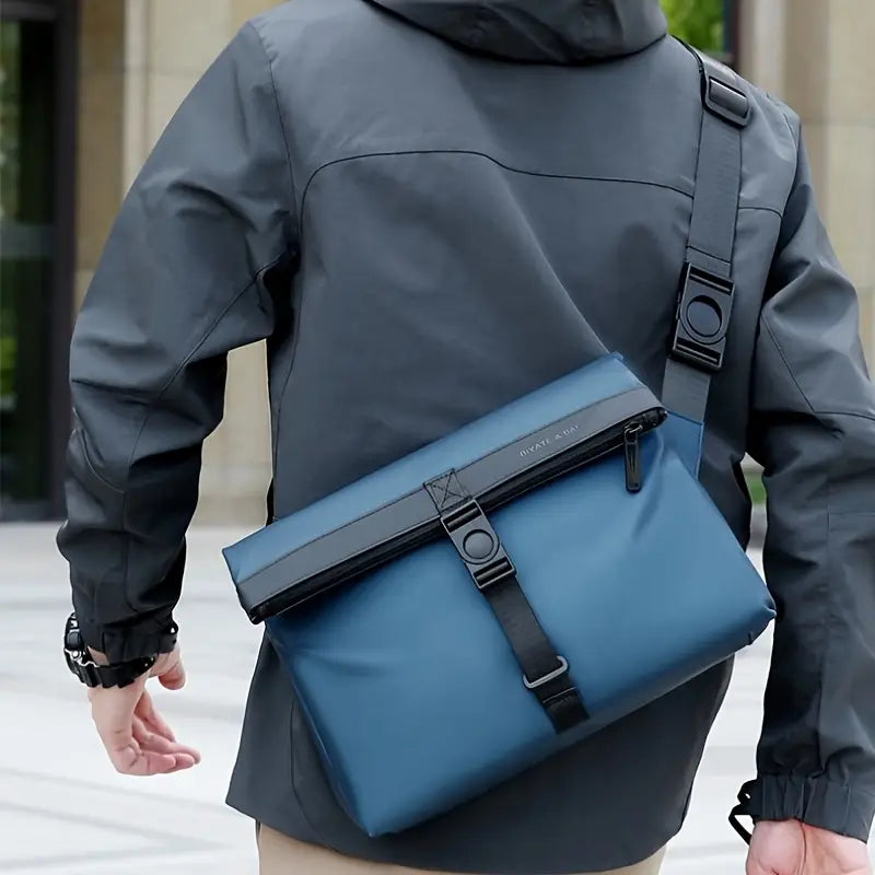 Sac bandoulière homme noir étanche – Design moderne et pratique pour le quotidien