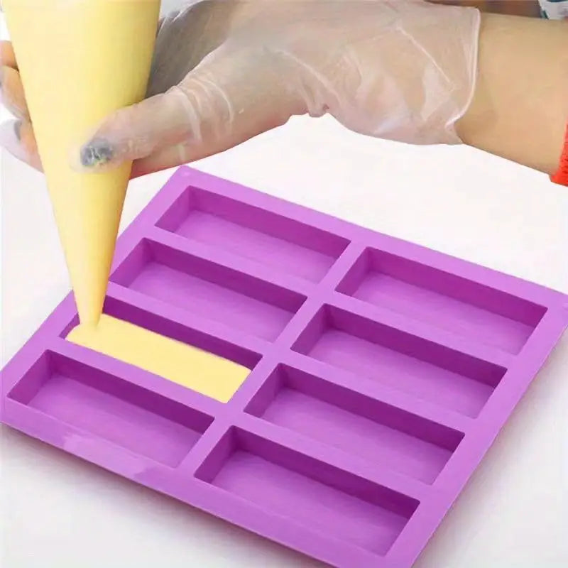 Moule en Silicone Rectangulaire pour Barres d’Alimentation – Céréales, Chocolat et Snacks Maison