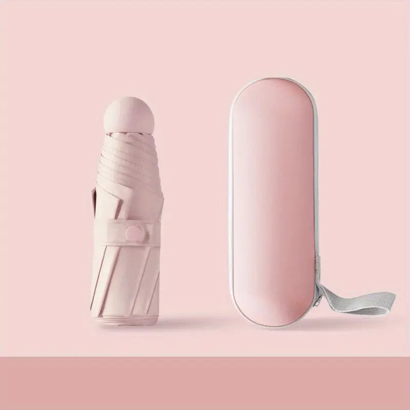 Parapluie compact pliable avec étui rigide  Design élégant et protection maximale