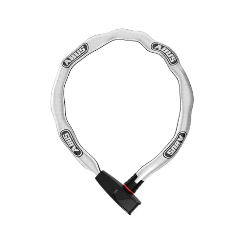 Antivol Chaîne Vélo ABUS avec Cadenas Haute Sécurité – Protection Renforcée et Housse Blanche Anti-Rayures