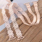 Bretelles de Soutien-Gorge en Dentelle Florale – Réglables & Élégantes, Accessoire Lingerie Femme Chic & Confortable