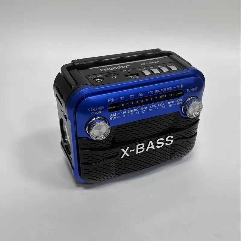 Radio Portable X-BASS FM/AM/SW avec USB, Carte TF et Prise Casque – Son Puissant et Clair