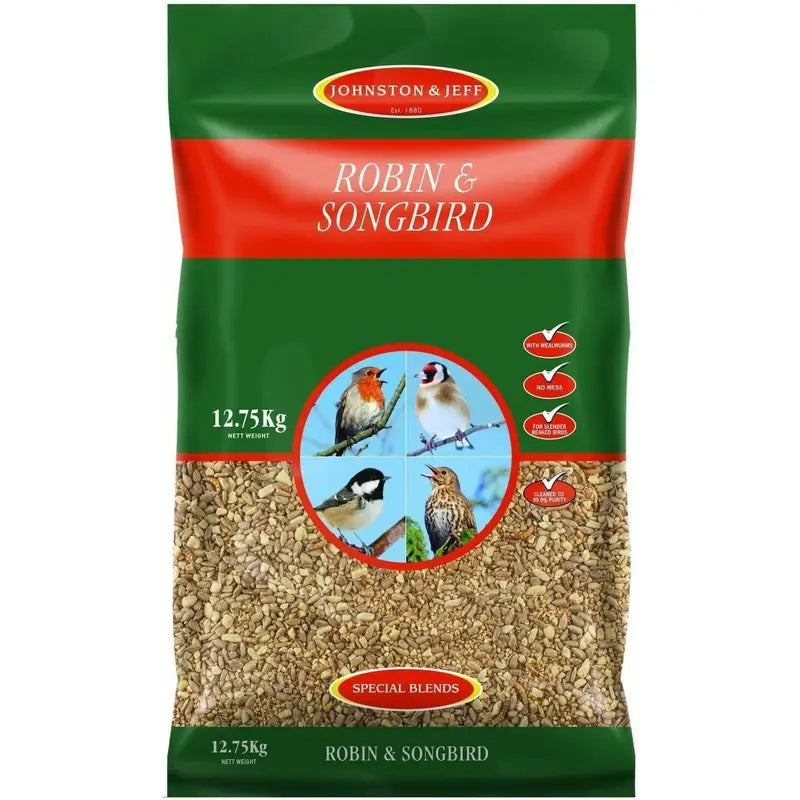 Mélange Spécial pour Rouge-gorge et Oiseaux Chanteurs – Johnston & Jeff – Aliment Naturel 2 kg