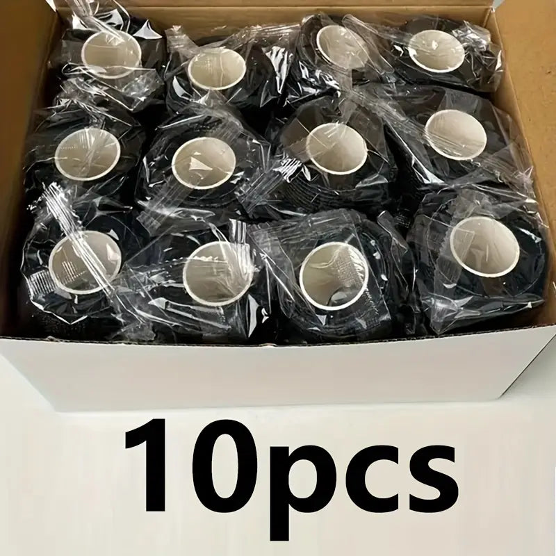Lot de 10 bandes de strapping sport, coloris Noir-