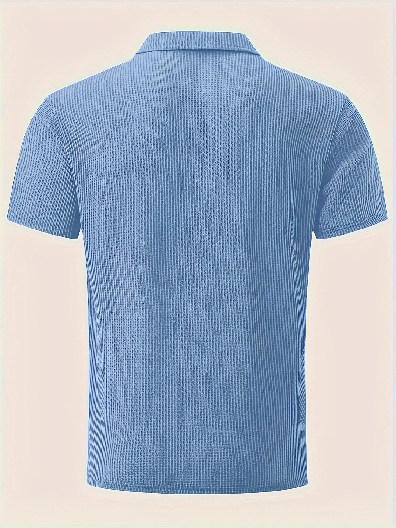 Polo de Golf Homme Respirant – Tissu Texturé avec Col à Boutons
