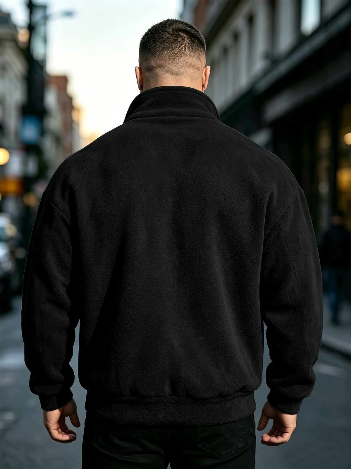 Veste à col montant pour homme grande taille