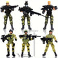 Ensemble de figurines soldats militaires – 6 figurines articulées avec tenues de combat réalistes