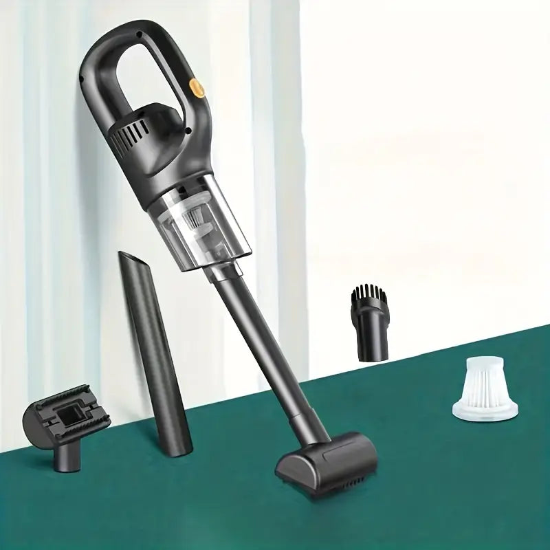 Aspirateur Balai Sans Fil 4-en-1 – Léger, Puissant et Silencieux avec Accessoires Multi-surfaces – Idéal Maison et Voiture