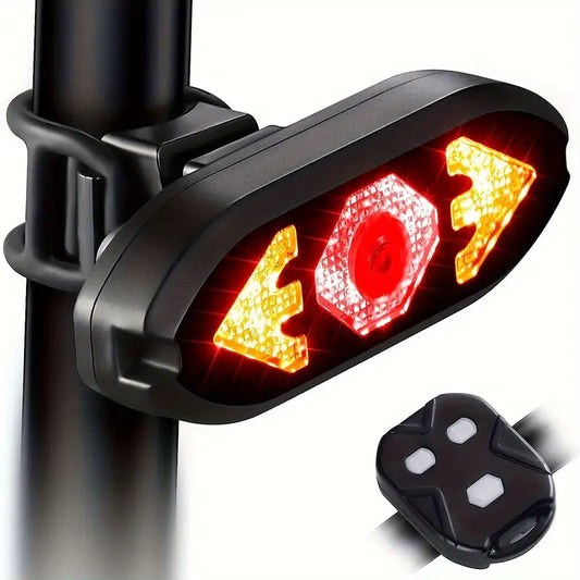 Feu arrière vélo LED avec clignotants et télécommande – Signalisation de sécurité pour cyclistes