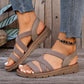Chaussures Élégantes pour Femme, Chaussures de Dame Chics, Dernières Sandales d'Été 2025 pour Femme en Polyester avec Sangle Élastique, Semelles Plates Antidérapantes, Style Féerique Décontracté de Plage, Chaussures pour Femme