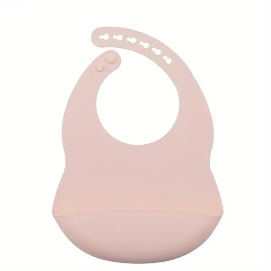 Bavoir Silicone Imperméable avec Récupérateur de Nourriture, Réglable et Facile à Nettoyer