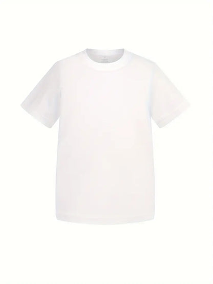 T-shirt basique garçon bleu – Haut coton uni confortable et tendance