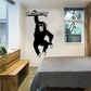 Sticker mural singe suspendu – Décoration murale amusante pour chambre d’enfant ou salle de jeux