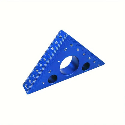 Équerre triangulaire en aluminium – Règle de précision 60 mm pour traçage et menuiserie