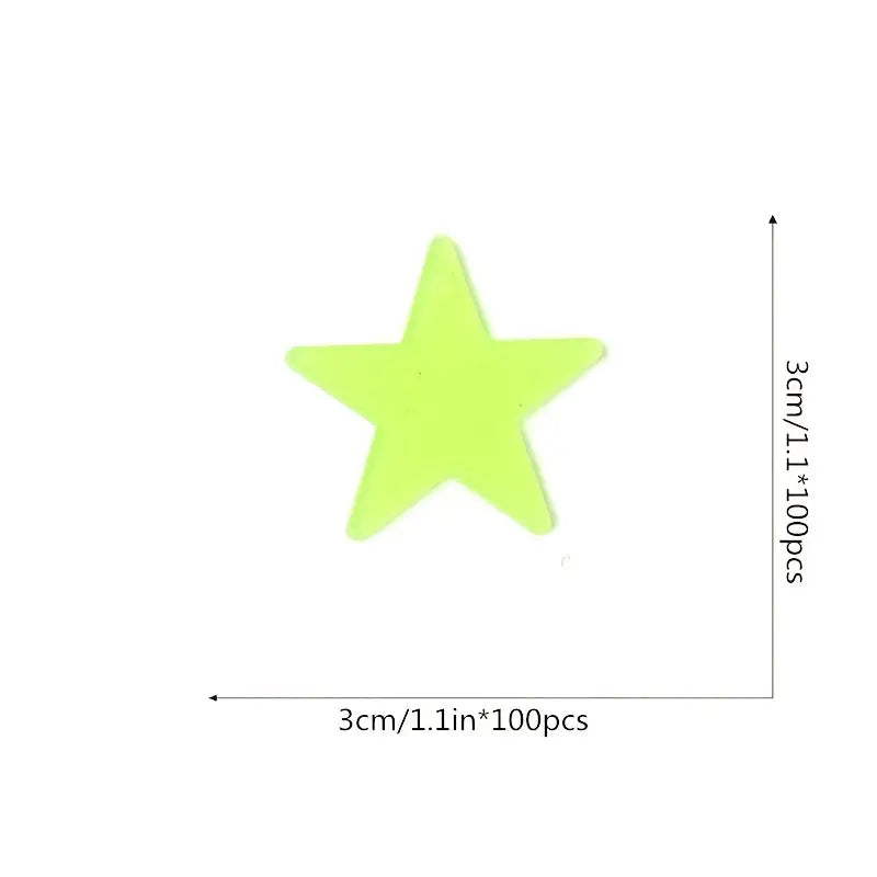 Stickers étoiles phosphorescentes – Décoration murale fluorescente pour plafond, chambre ou jardin