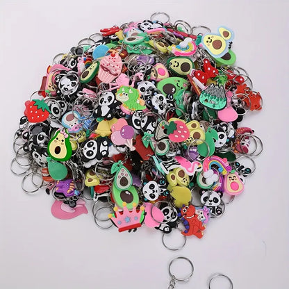 Porte-clés Enfant Animaux et Fruits en Silicone – Accessoires Colorés et Rigolos pour Cartable